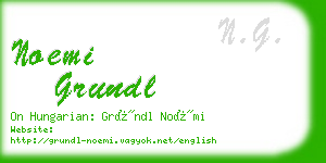 noemi grundl business card